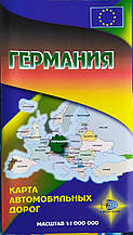 НІМЕЧЧИНА Карта автомобільних шляхів 1 : 1 000 000 Видання 2004 р.