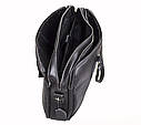 Чоловіча шкіряна сумка R1902-1BLACK-111 чорна, фото 6