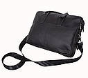 Чоловіча шкіряна сумка R1902-1BLACK-111 чорна, фото 10