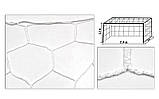 Сітка на ворота футбольні тренувальна безвузлова (2 шт.) С-6003 (PL 2,5 мм, яч. 7,5 см, PVC чохол) Код C-6003, фото 2