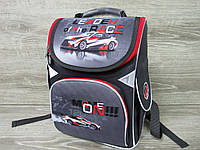 Школьный ортопедический рюкзак для мальчиков, фирмы GO PACK "Машина", S-образные лямки, 1 отдел