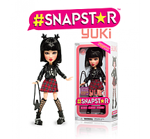 Лялька Snapstar Yuki оригінал Yulu шарнірна Юкі з підставкою Снапстар