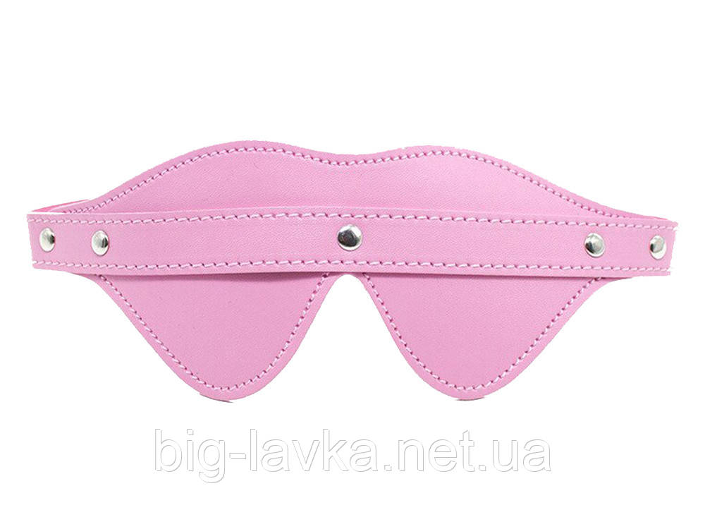 Пов'язка на очі Seduction для ігор БДСМ  Рожевий, фото 1