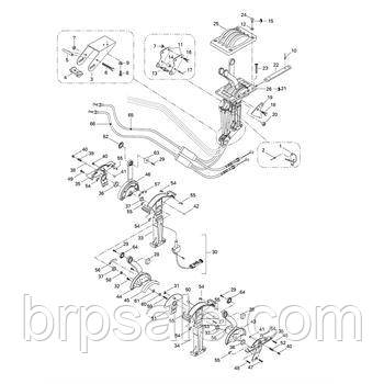 Ручка управління Sea-Doo BRP HALF-CAP THROT *HALF-THROTTLE HANDLE, THREADED