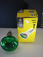 Лампа рефлекторна General Electric 40R50/G/E14 — зелена (Угорщина)