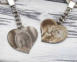 Сталеві брелки з лазерним гравіюванням