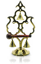 Гонг бронзовий "3 дзвіночки" (22х12х8 см) ( 18319)