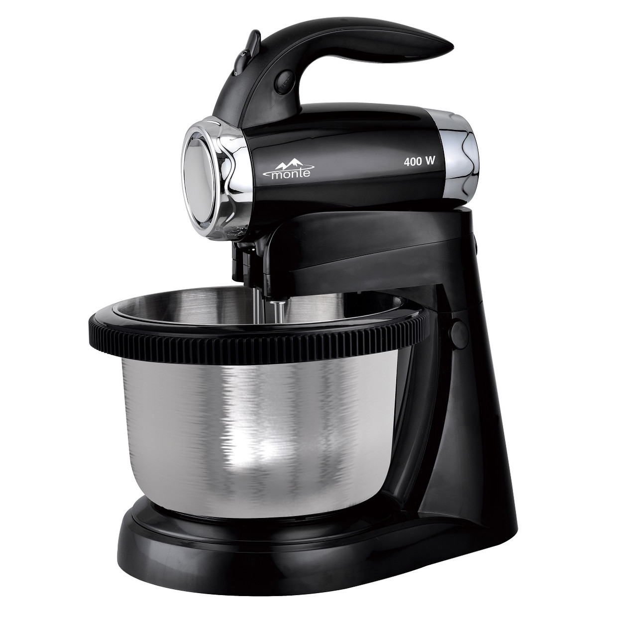 Міксер з обертовою чашею Monte MT-2020, 400 Вт, для збивання і замішування тіста