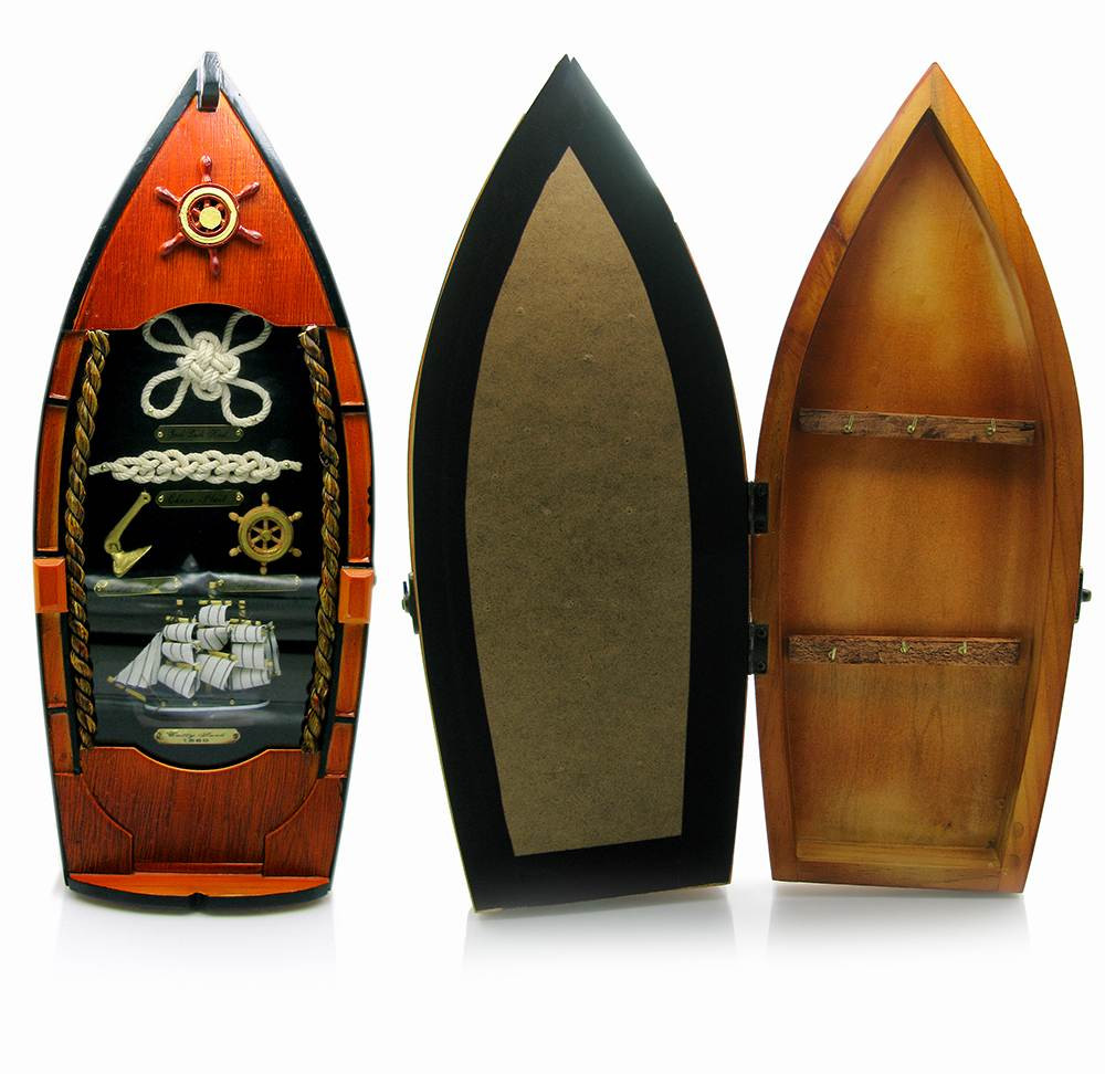 Ключниця "Човен" (39х12,5х8,5 см)(0035J-HM)