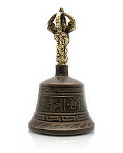 Дзвін чакровий (d-6,8,h-12,5 см)(Bell Itching No.1 Black/Gold)