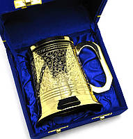 Кружка бронзовая позолоченная (h-11 см)(15х15х11 см)(Velvet Box Beer Mug Big)