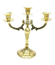 Підсвічник бронзовий на 3 свічки (25х24,5х10,5 см)