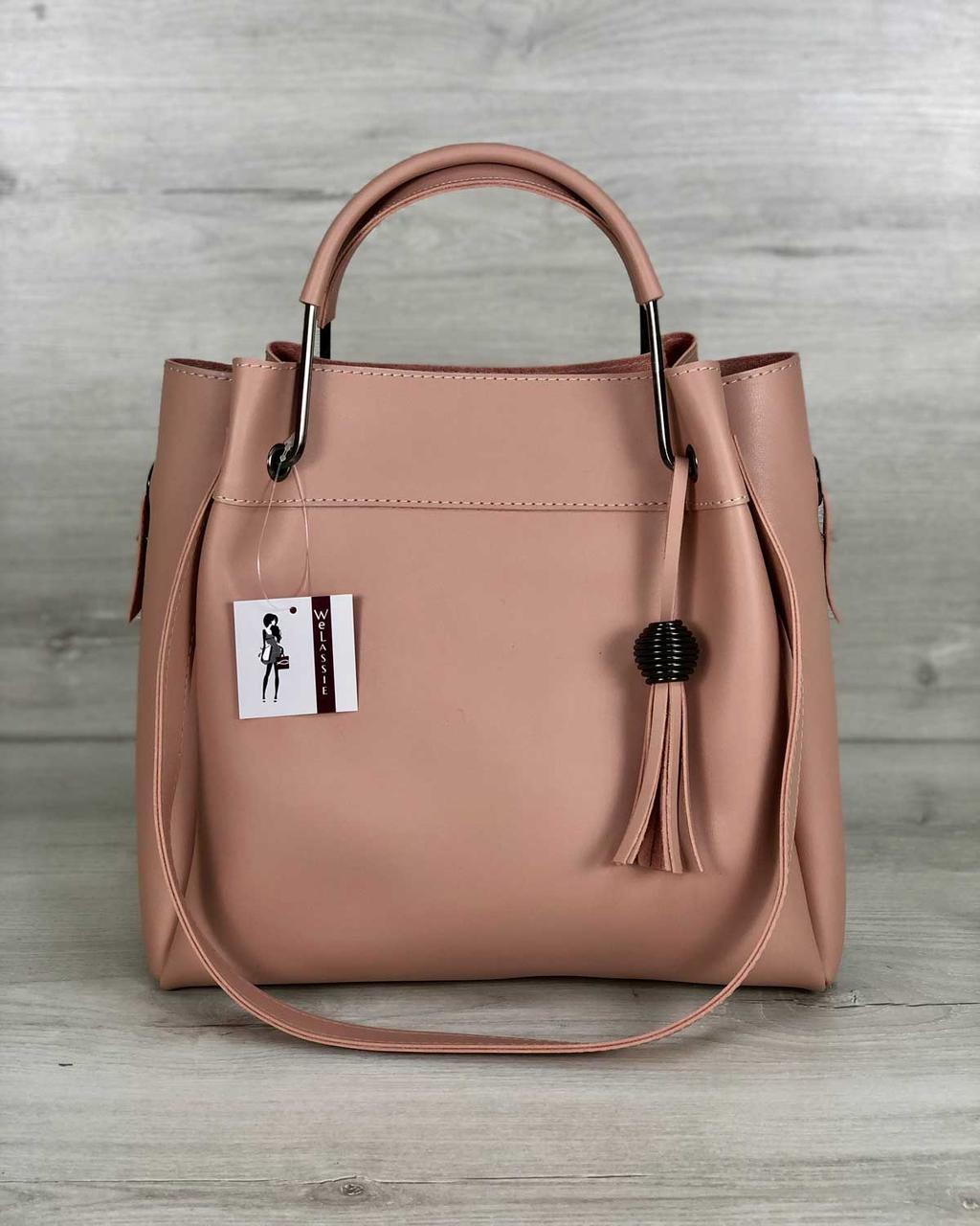 Молодіжна сумка Рамона персикового кольору