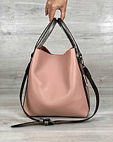 Молодіжна жіноча сумка Леора персикового кольору
