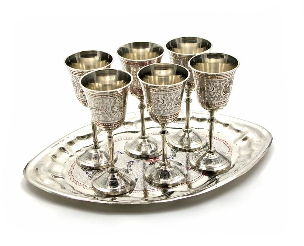 Чарки бронзові кольорові (н-р 6 шт.) (Goblet Set CDC Med.-Lacca)