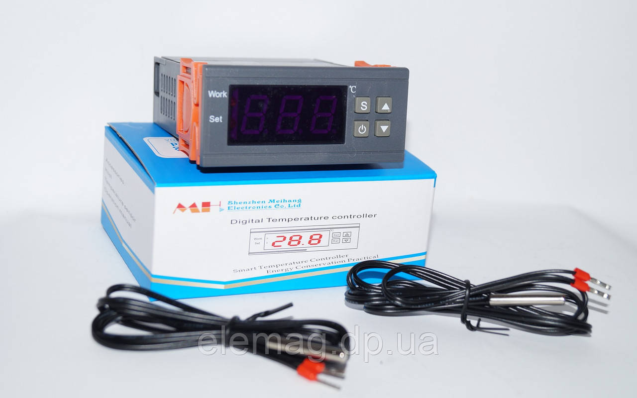 Терморегулятор програмований -50 °C до 110 °C MH1210W + додатковий датчик