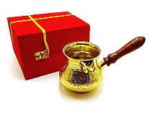 Турка мідна у футлярі (19х9,5х11 см)(Turky Lota Gold)
