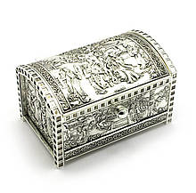 Скринька хромована з дзеркальцем (15х9х9,5 см)