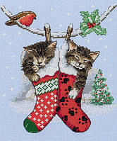 Набор для вышивания "Рождественские котята (Christmas Kittens)" ANCHOR PCE0504
