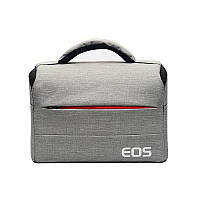 Фото сумка Canon EOS протиударна, колір сірий з червоним ( код: IBF030SR )