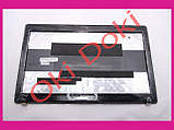 Кришка дисплея з рамкою для ноутбука Lenovo (G570, G575), black A+B без лого Lenovo, фото 2