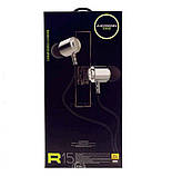 Навушники-гарнітура внутрішньоканальні (вакуумні) AIERSENN R15, регулятор гучності, Black, фото 9