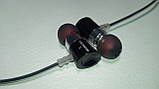 Навушники-гарнітура внутрішньоканальні (вакуумні) AIERSENN R800, регулятор гучності, Black, фото 3