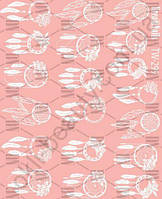 Слайдер-дизайн «Ловець снів» TW - 299 Dream Nails (водні наклейки)