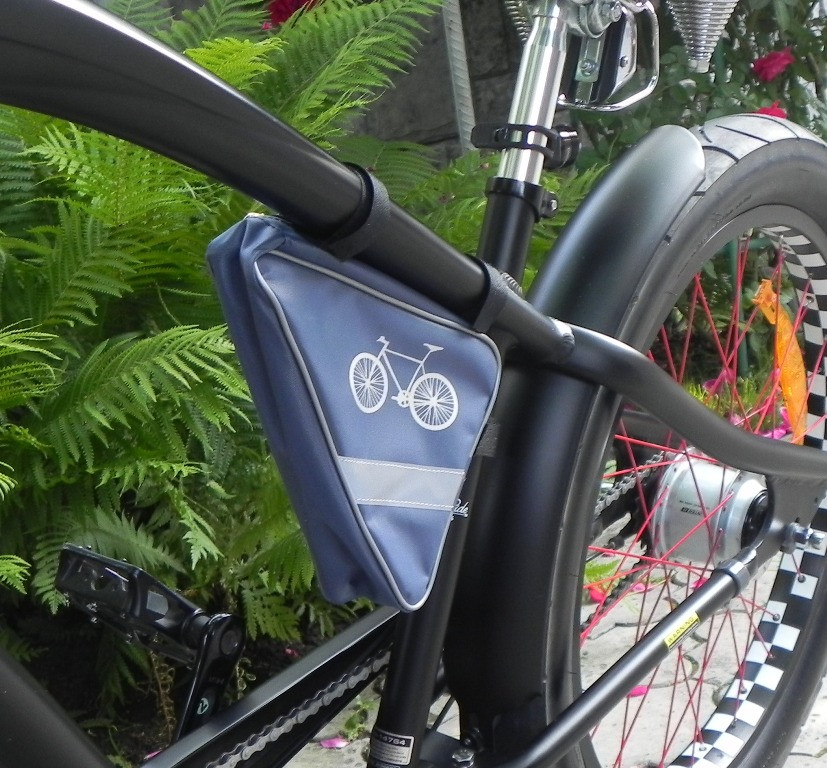 Велосумка органайзер под раму велосипеда (серый) - фото 1 - id-p920904665