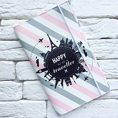 Тревел-кейс Happy to be a traveller еко шкіра