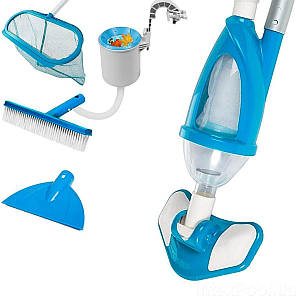 Набір для чищення басейну зі скімером Intex 28003-1 Deluxe до 6 м (вакуумний пилосос)