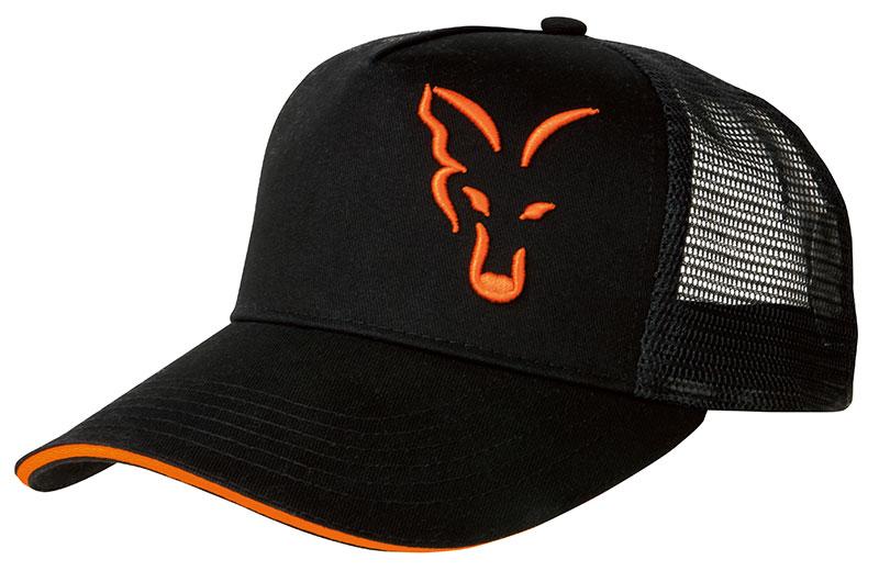 Кепка FOX BLACK & ORANGE TRUCKER CAP