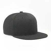 Бейсболка без логотипа BRANDON snap back 5 панелей M / 55-56 Черный 115755