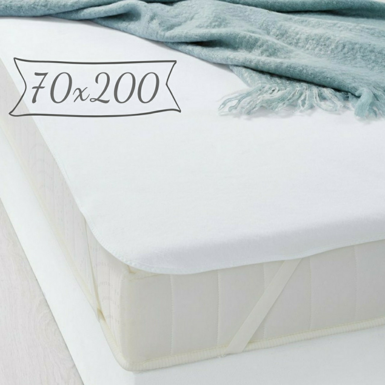 Наматрацник 70х200 см. непромокальний, Aqua Stop, гумка по 4 кутах