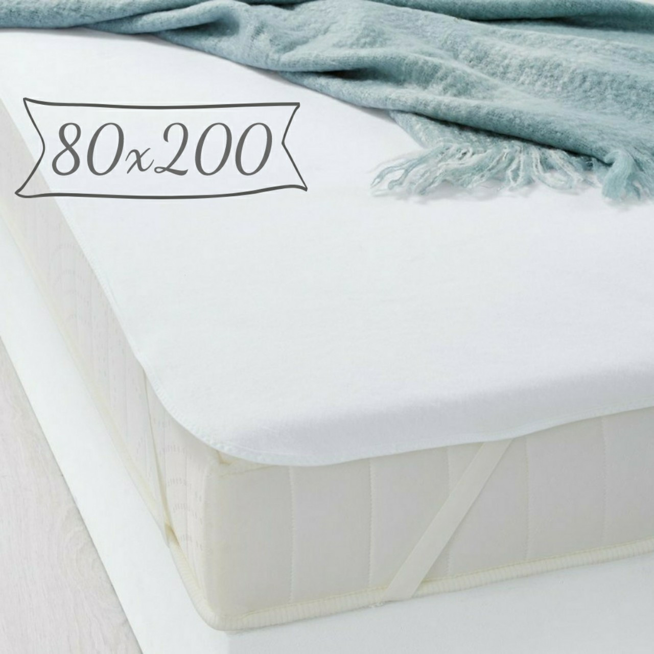 Наматрацник 80х200 см. непромокальний, Aqua Stop, гумка по 4 кутах