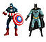 Ігровий набір 6в1 фігурки Супергероїв Марвел: Халк, Тор, Капітан Америка, Росомаха, Бетмен, Людина-павук 15 см, фото 2