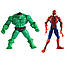 Ігровий набір 6в1 фігурки Супергероїв Марвел: Халк, Тор, Капітан Америка, Росомаха, Бетмен, Людина-павук 15 см, фото 3