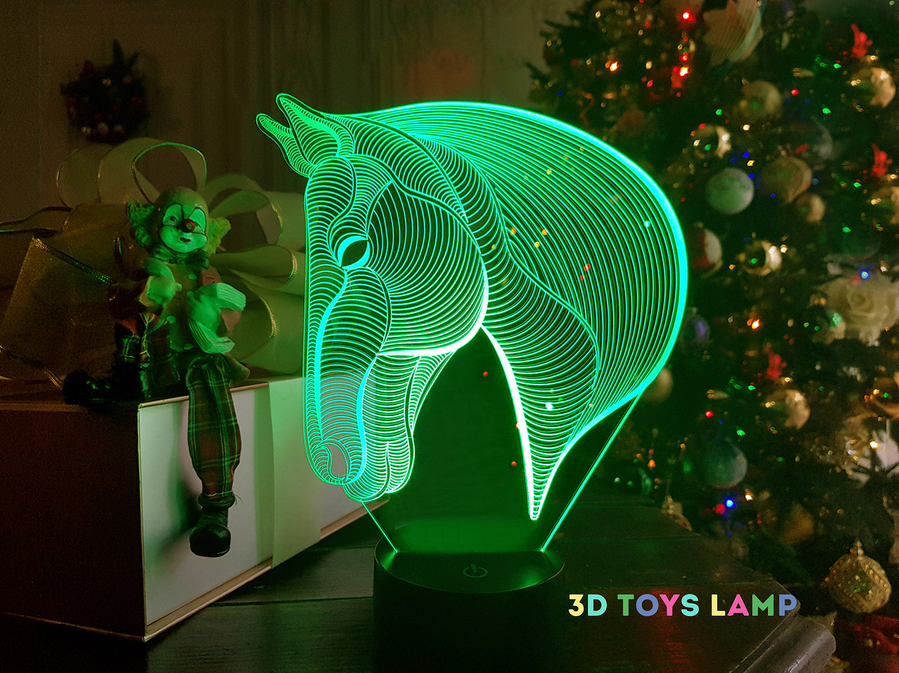Змінна пластина для 3D світильників "Конячка 3" 3DTOYSLAMP