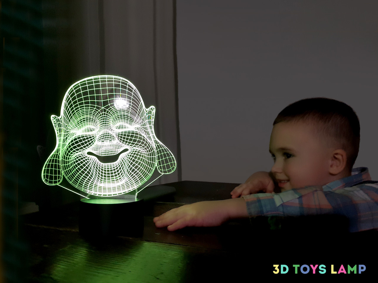 3D світильник нічник з пультом "Хотей" 3DTOYSLAMP