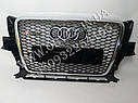 Решітка радіатора Audi Q5 2008-2012 стиль RSQ5 (хром окантовка), фото 2