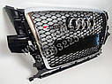 Решітка радіатора Audi Q5 2008-2012 стиль RSQ5 (хром окантовка), фото 3