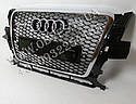 Решітка радіатора Audi Q5 2008-2012 стиль RSQ5 (хром окантовка), фото 4