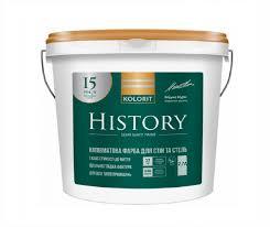 ФАРБА Колорит HISTORY 2,7 л біла напівматова латексна База А