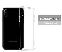 Тонкий прозрачный силиконовый чехол на iPhone X/Xs