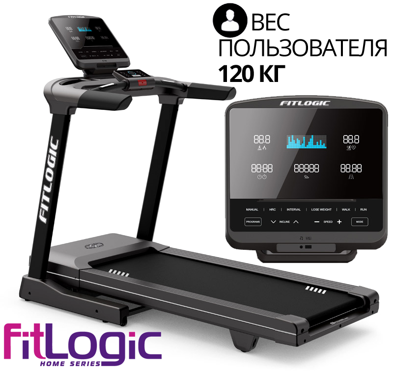 Бігова доріжка для дому FitLogic ET1801A Доріжка для активного бігу. З программами