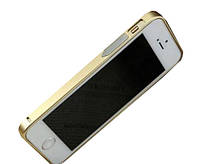 Бампер для Iphone 5/5S/5SE Металлический, gold