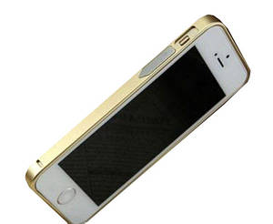 Бампер для Iphone 5/5S/5SE Металевий, gold