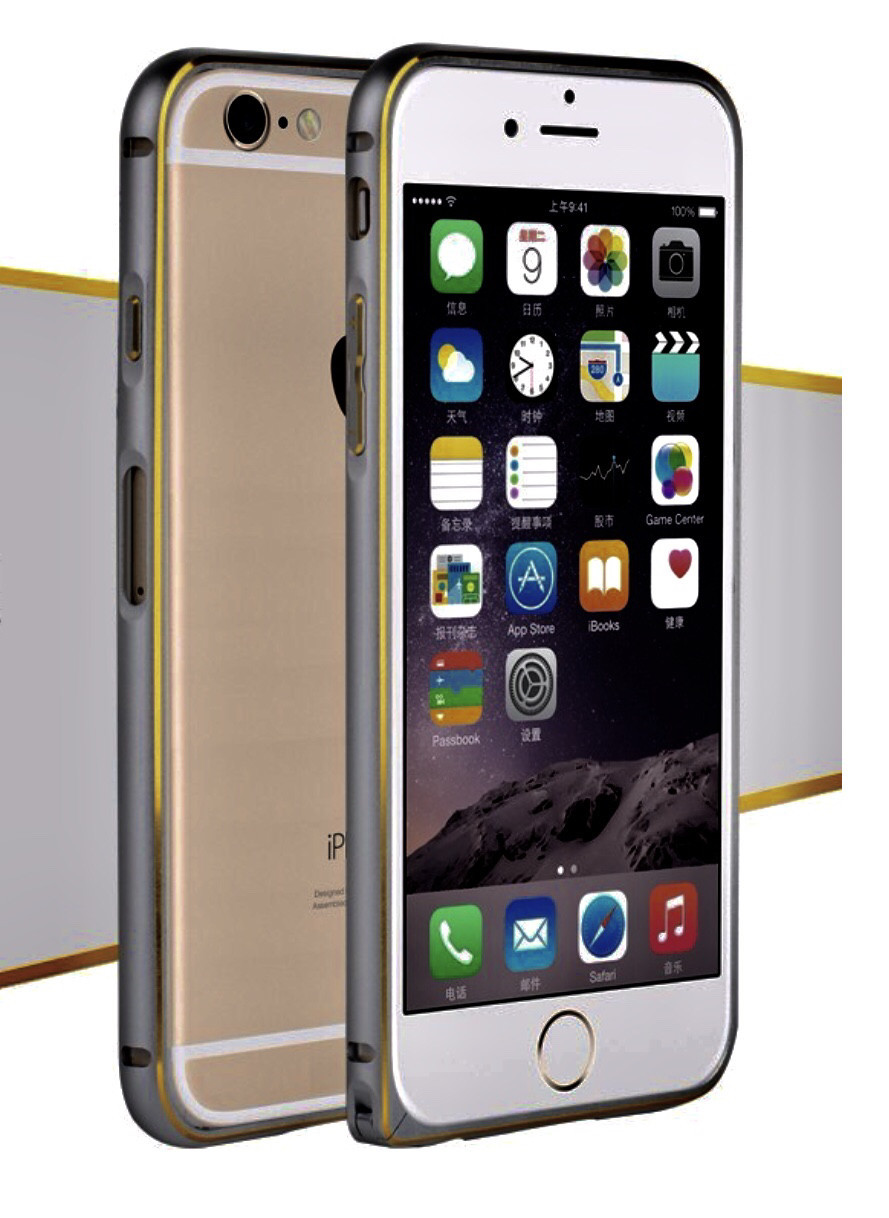 Бампер металевий протиударний для Iphone 6plus/6S Plus space Grey