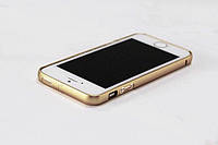 Металлический ультратонкий бампер для Iphone 5/5S/5SE gold
