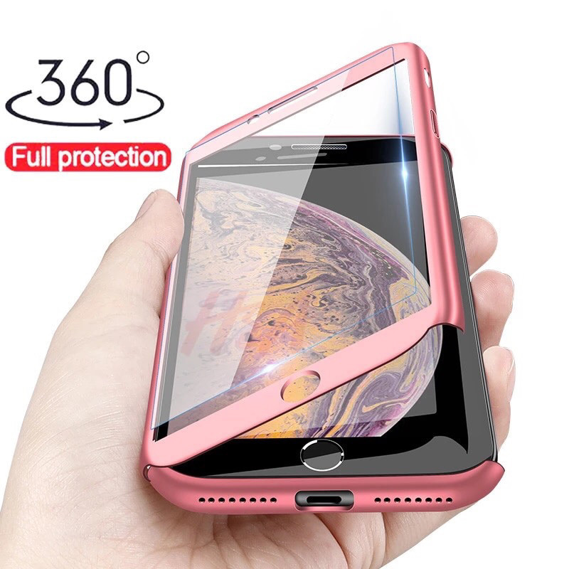 Чохол 360 градусів для Iphone 7/8 + скло в подарунок, rose, фото 1